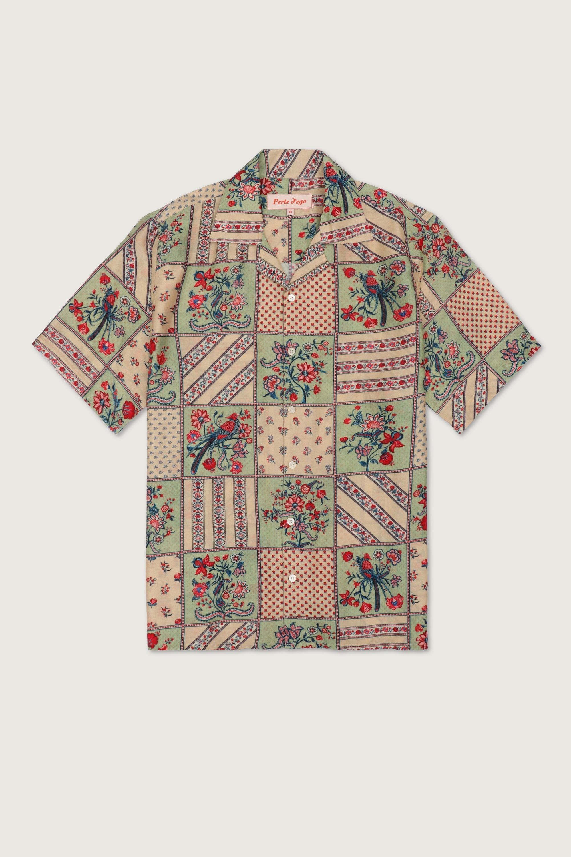 "Le Corsica" patchwork print shirt