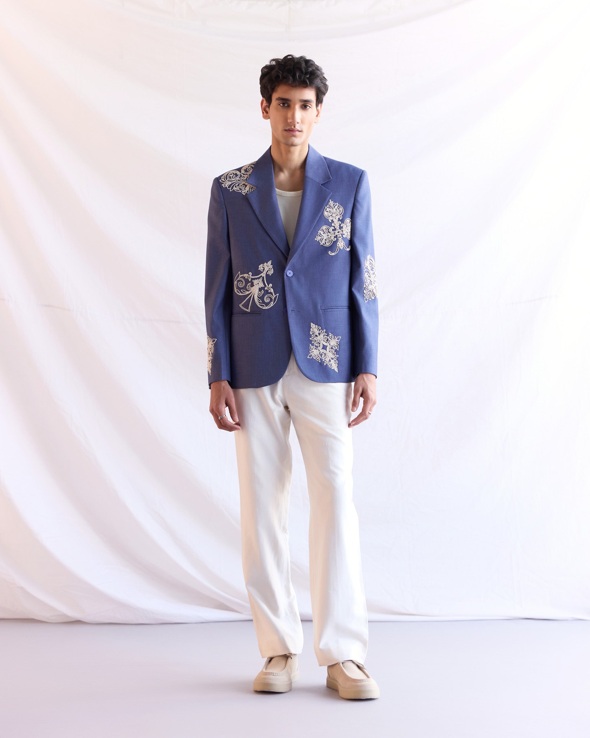 Côte d’Azur Hand Embroidered Blazer