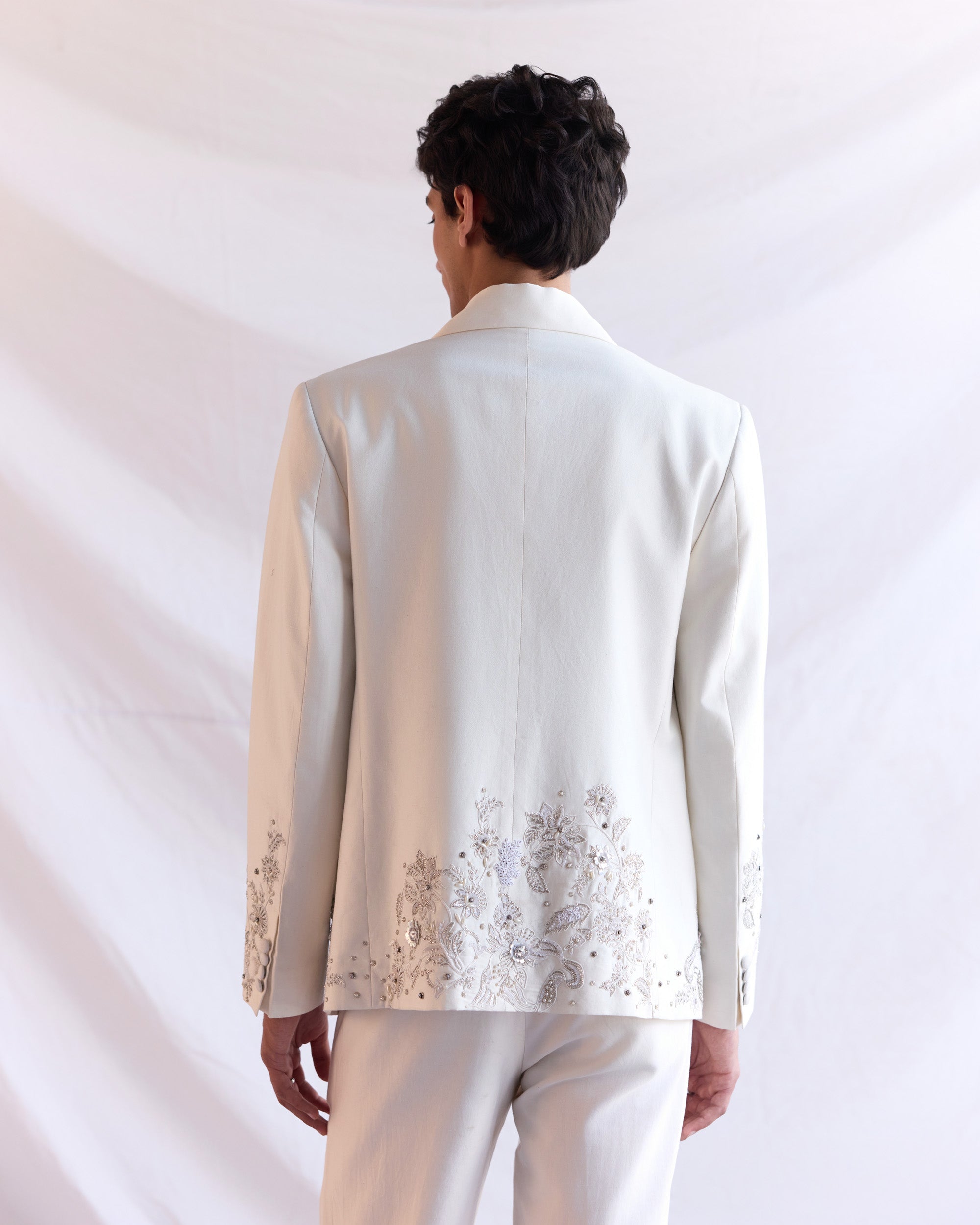 "Le Lumière" hand embroidered blazer