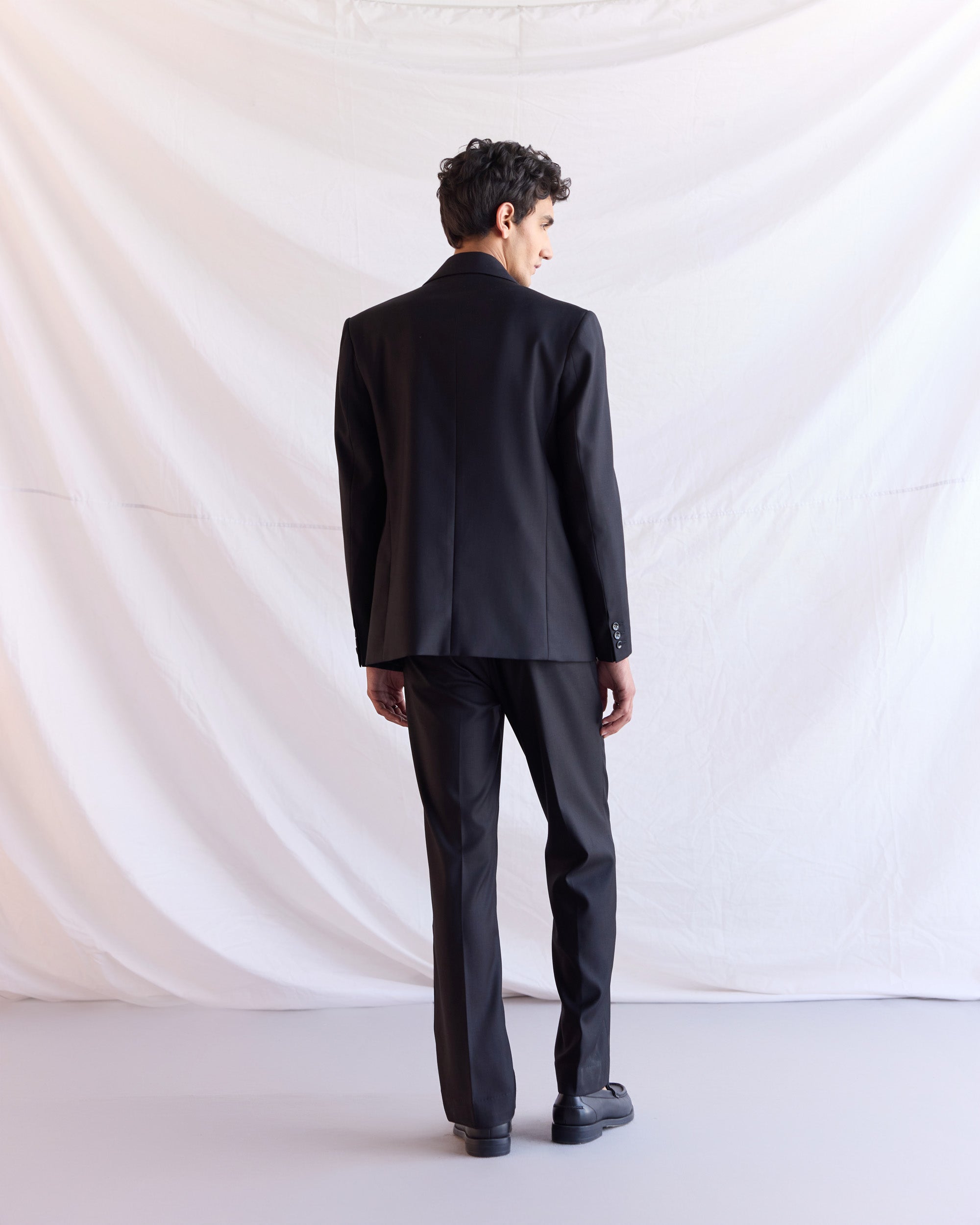 Midnight Bloom hand embroidered Blazer