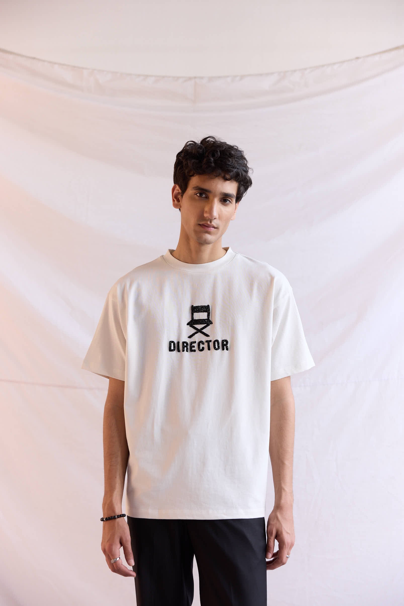 "Le Director" hand embroidered T-Shirt