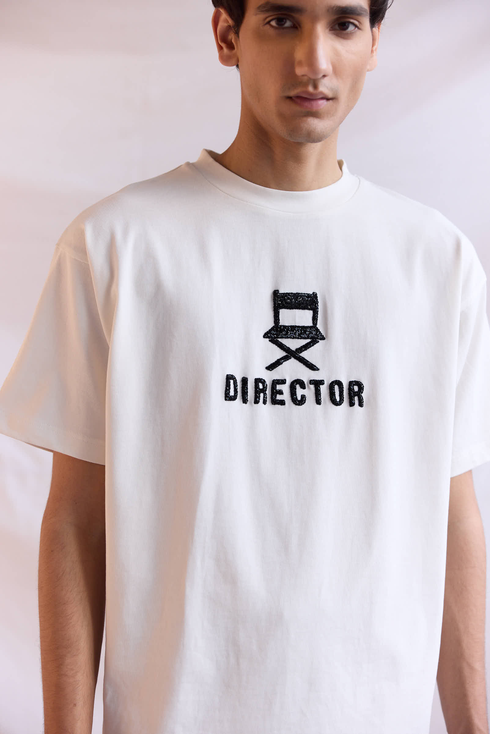 "Le Director" hand embroidered T-Shirt