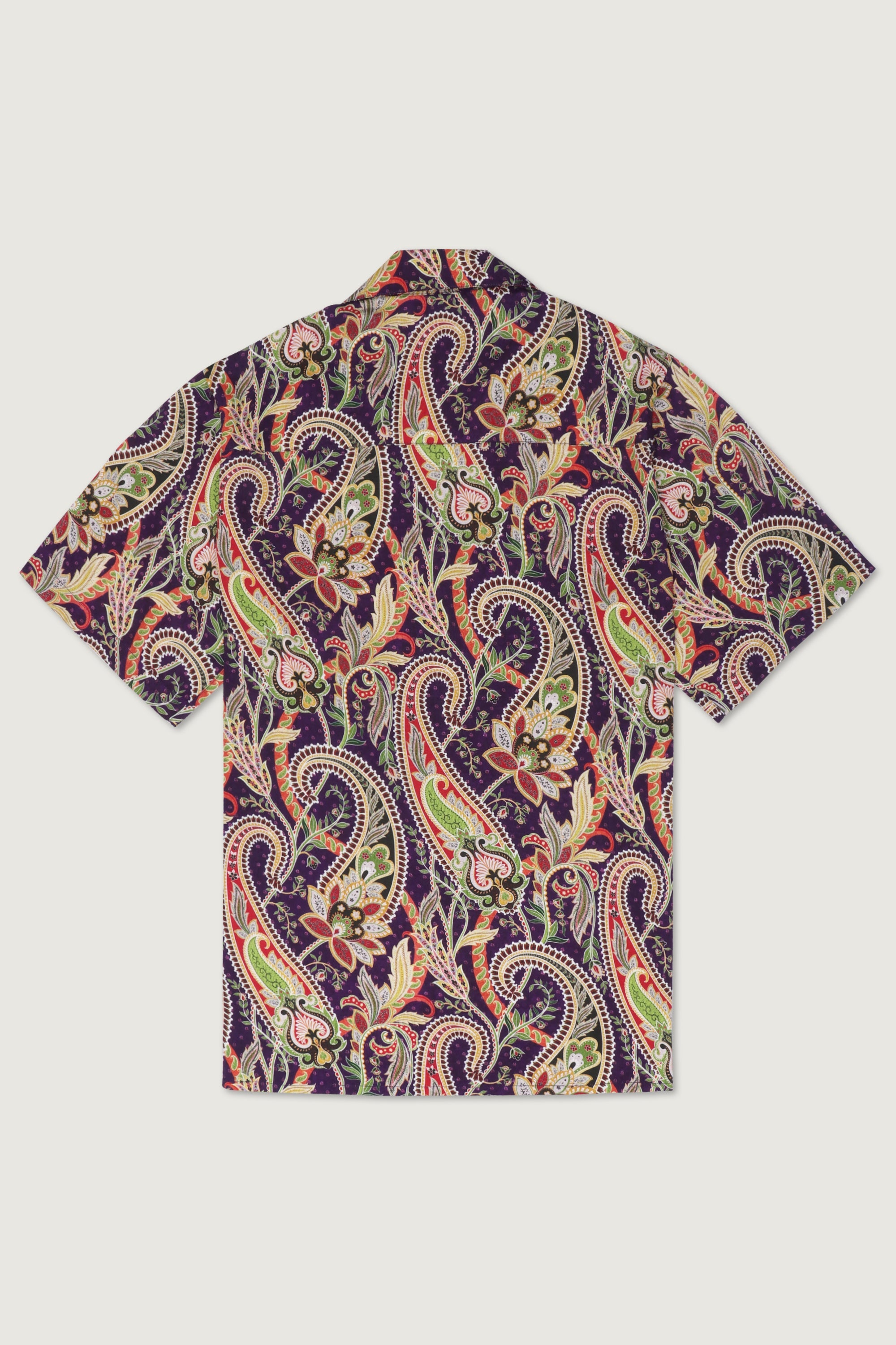 Purple paisley shirt