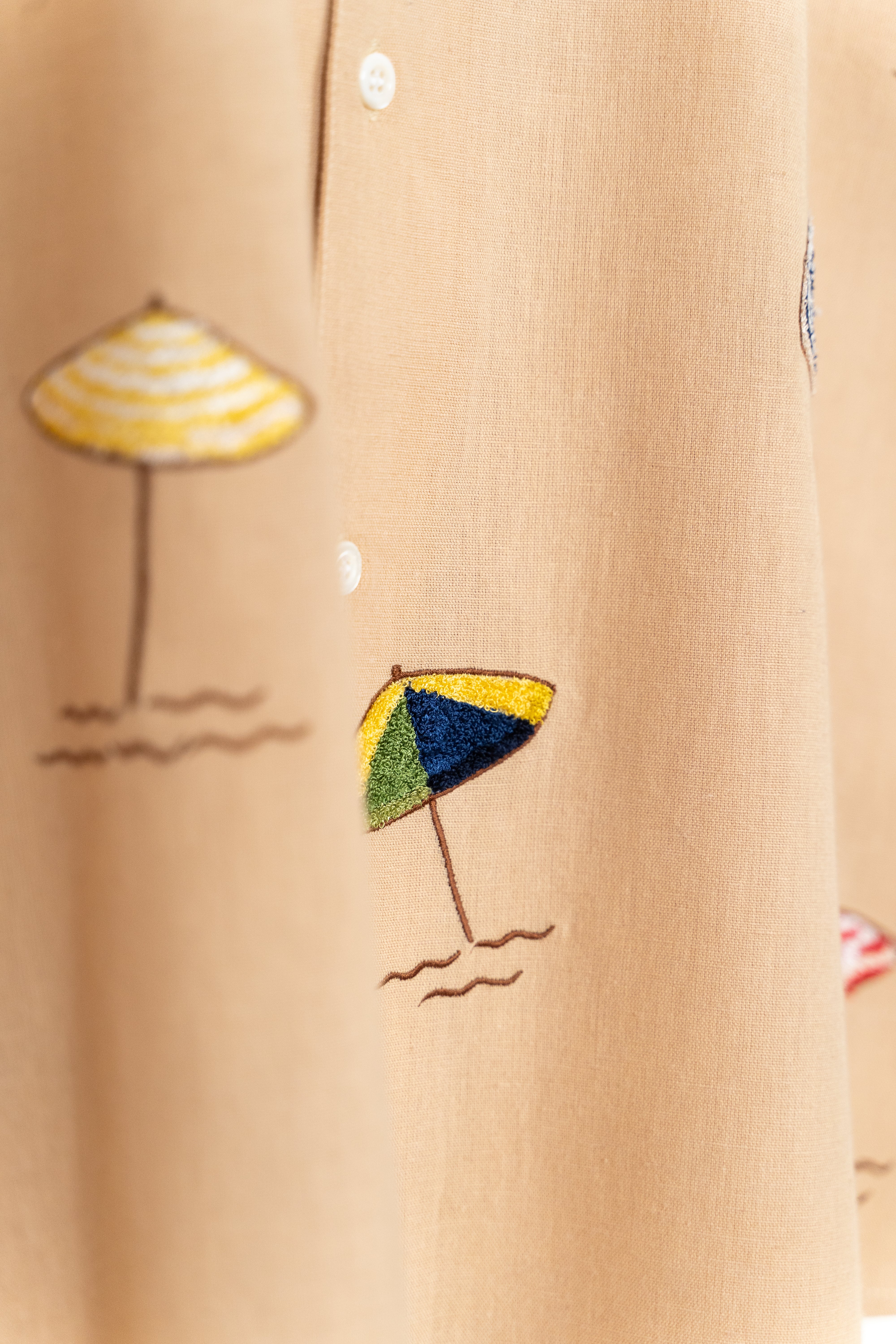 "Day at the beach" embroidered Shirt