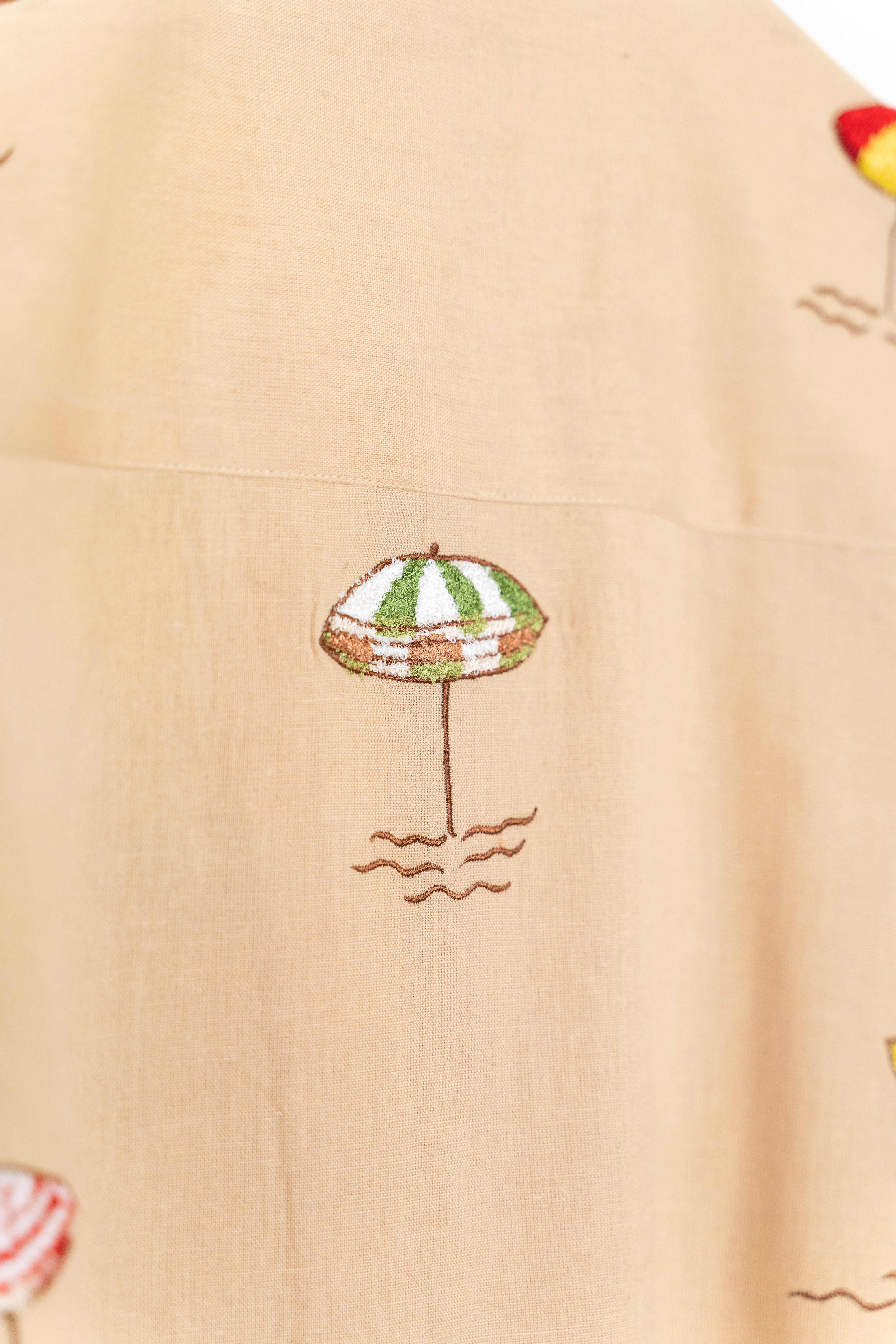 "Day at the beach" embroidered Shirt