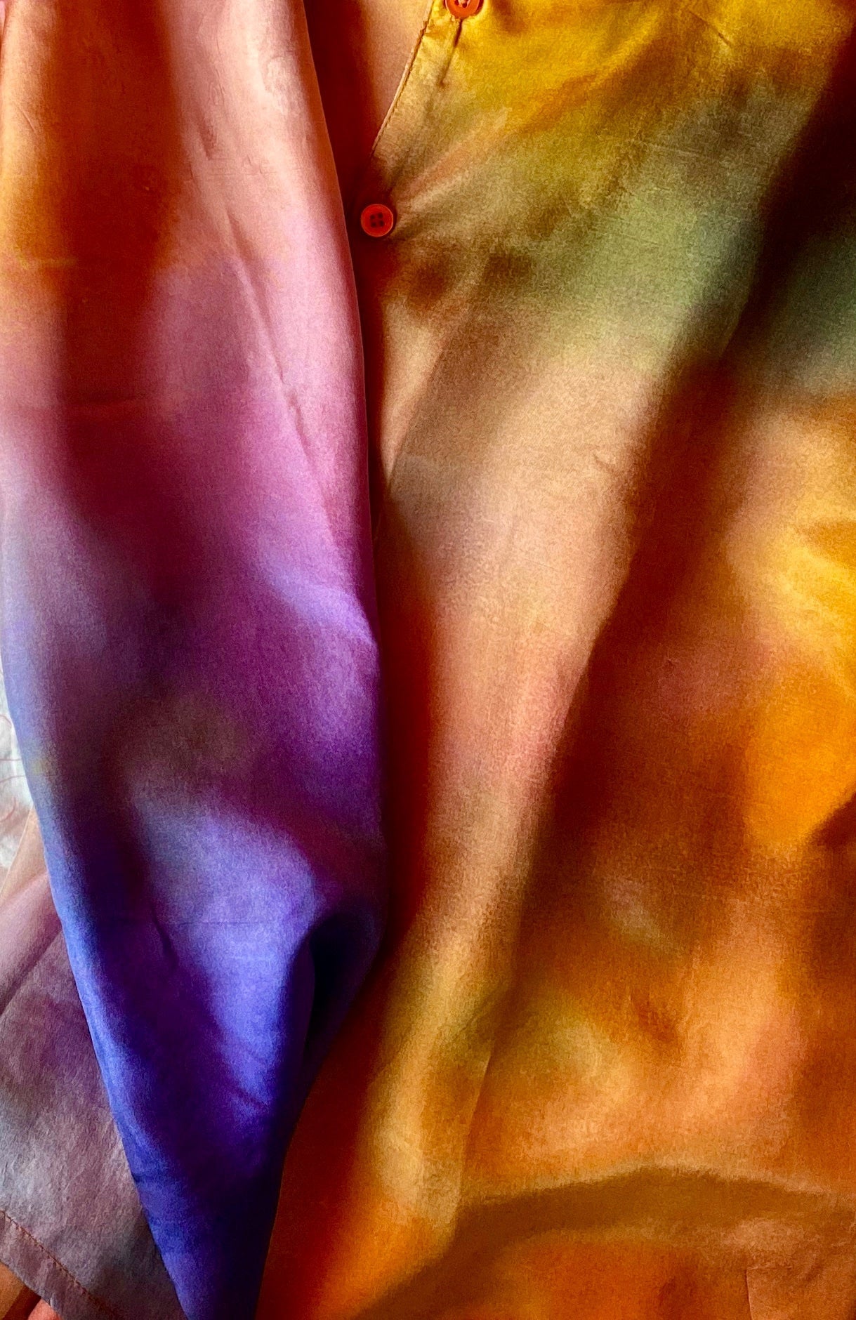 Psychedelic summer silk shirt