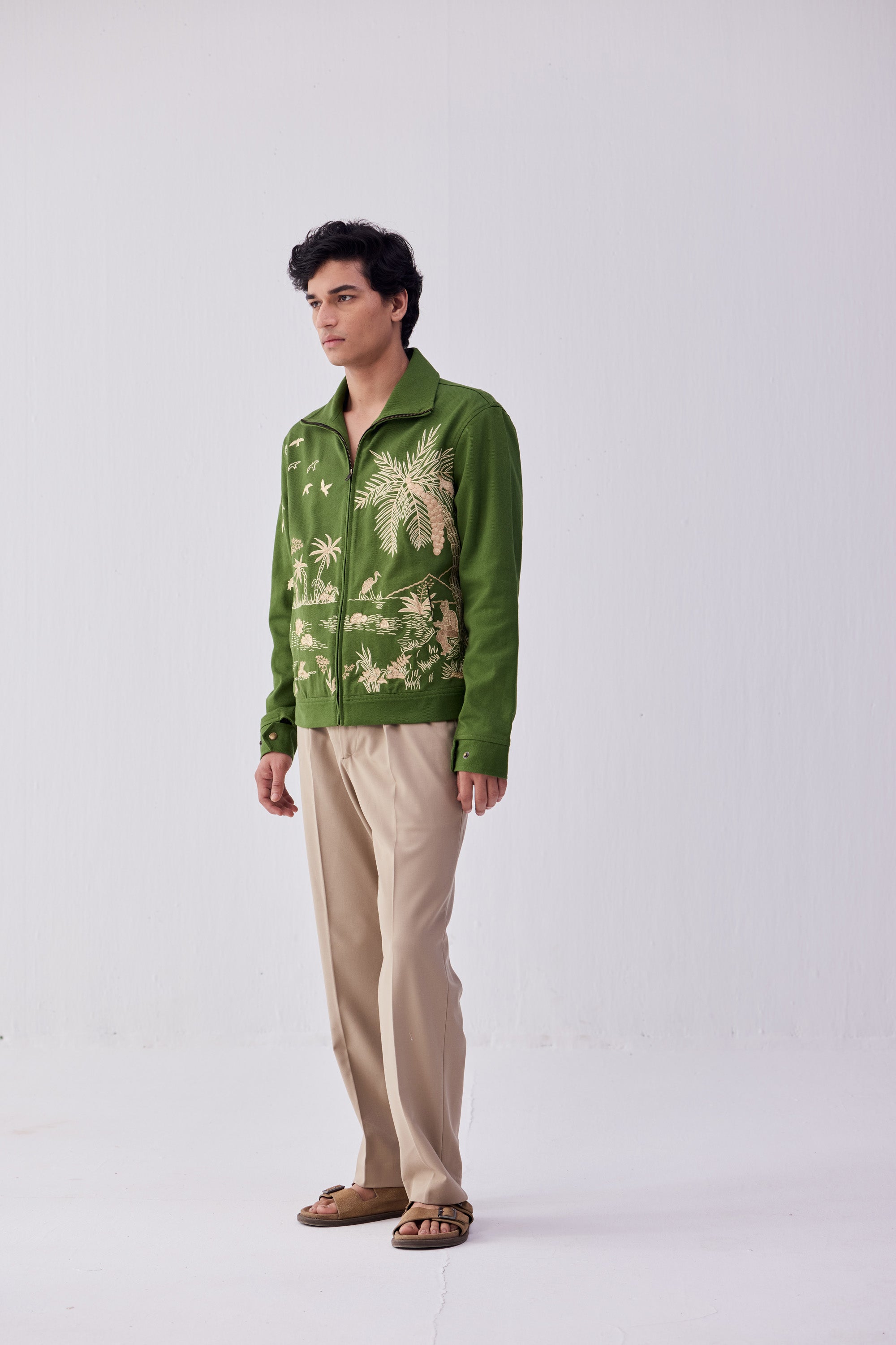 "Le traveller" embroidered jacket