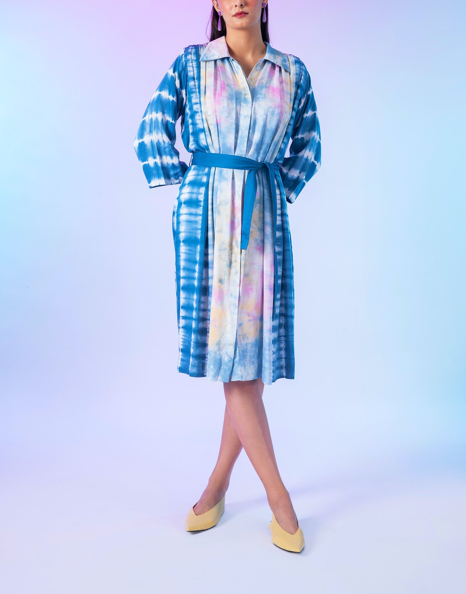 "The Candice" Yoke and Shoulder Gather Dress
