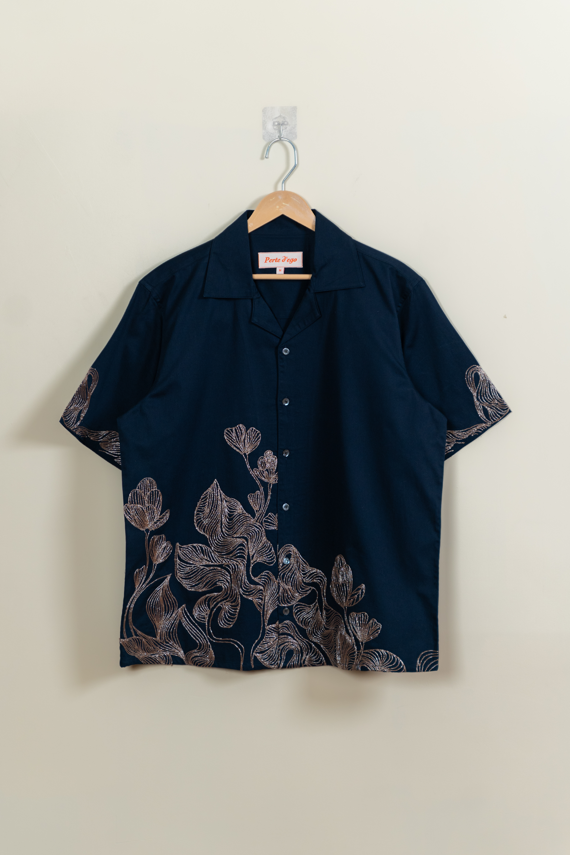 Abstract embroidered shirt