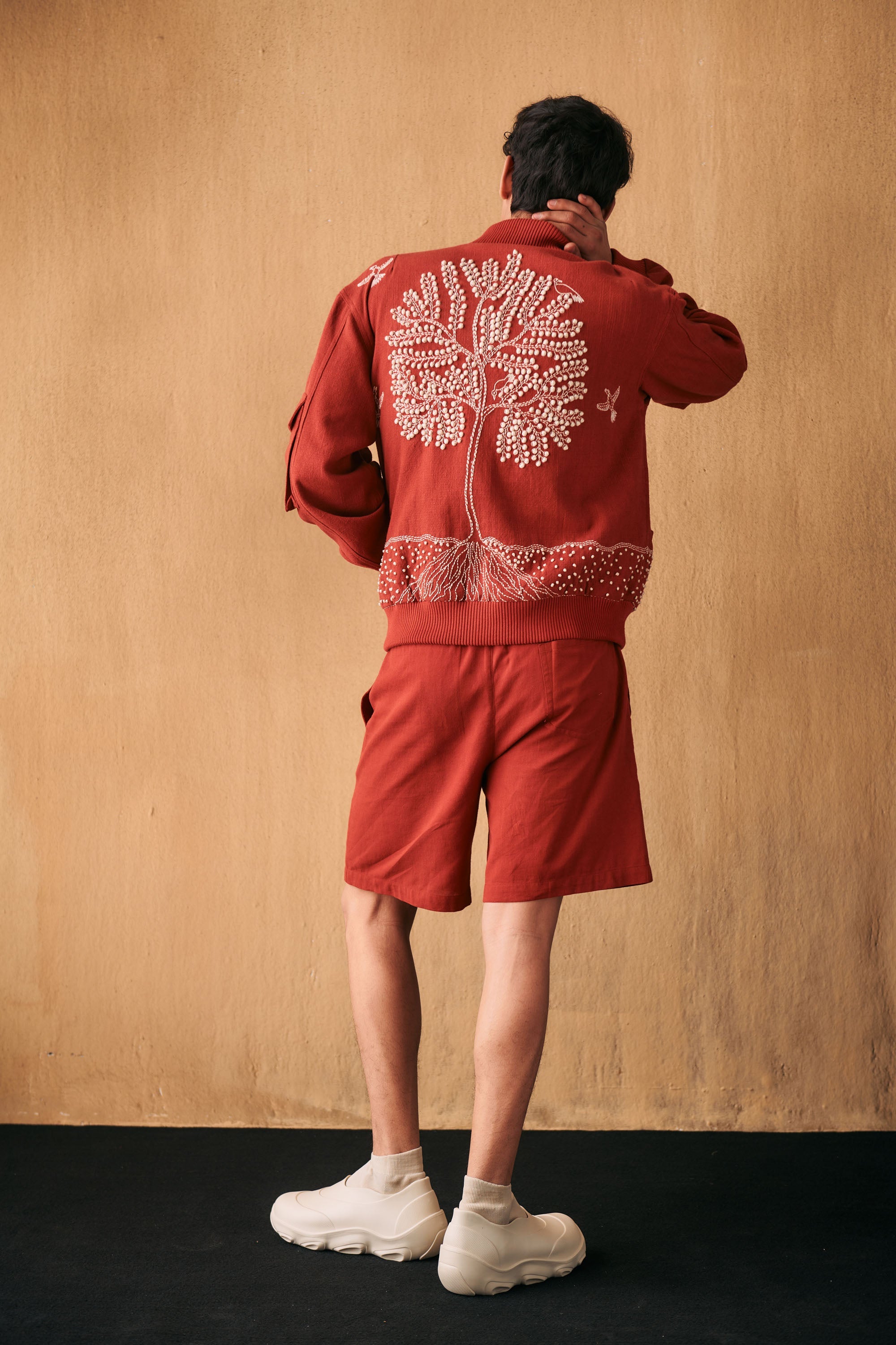 "Tree of life" hand embroidered jacket