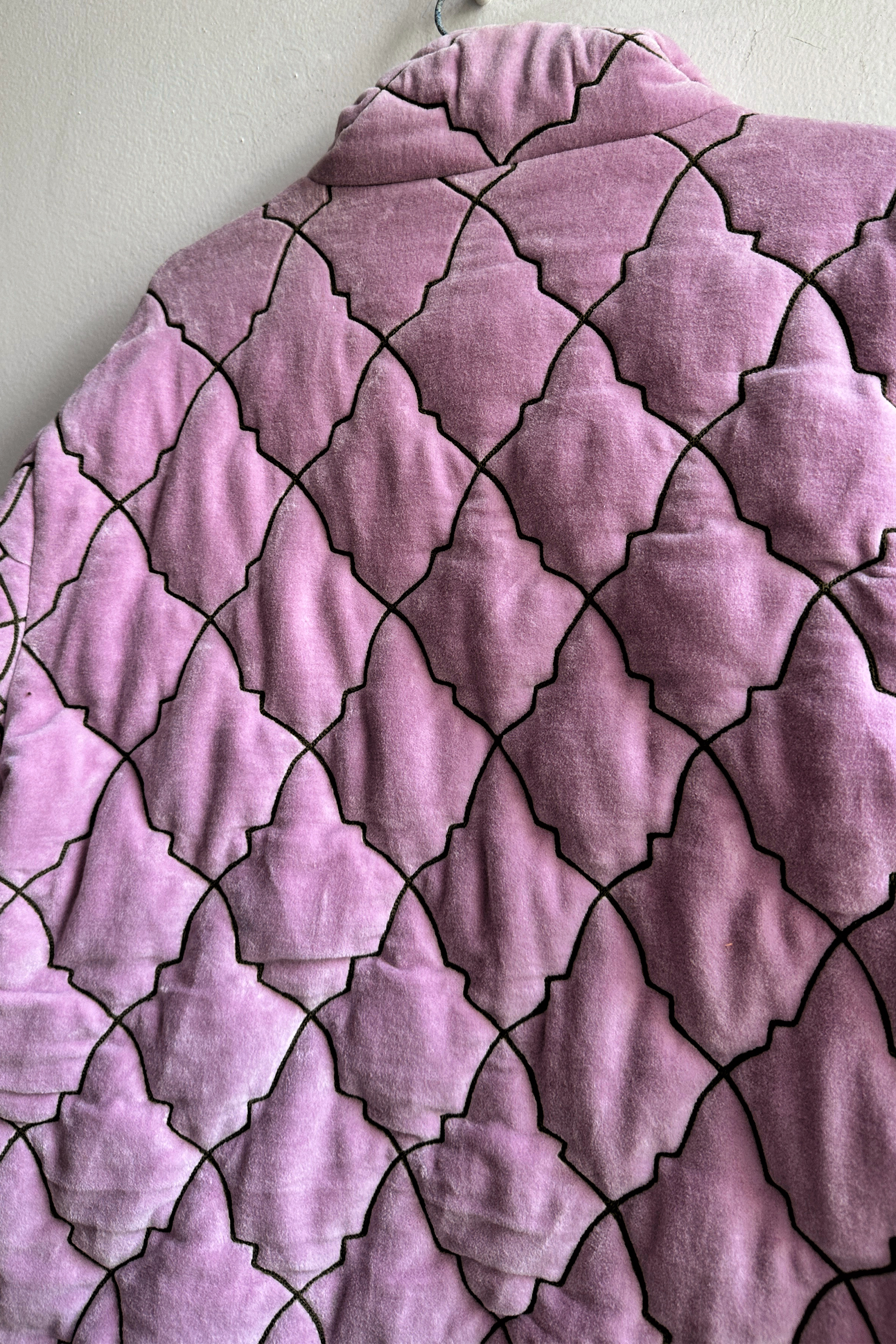 "Pink city" quilted jacket