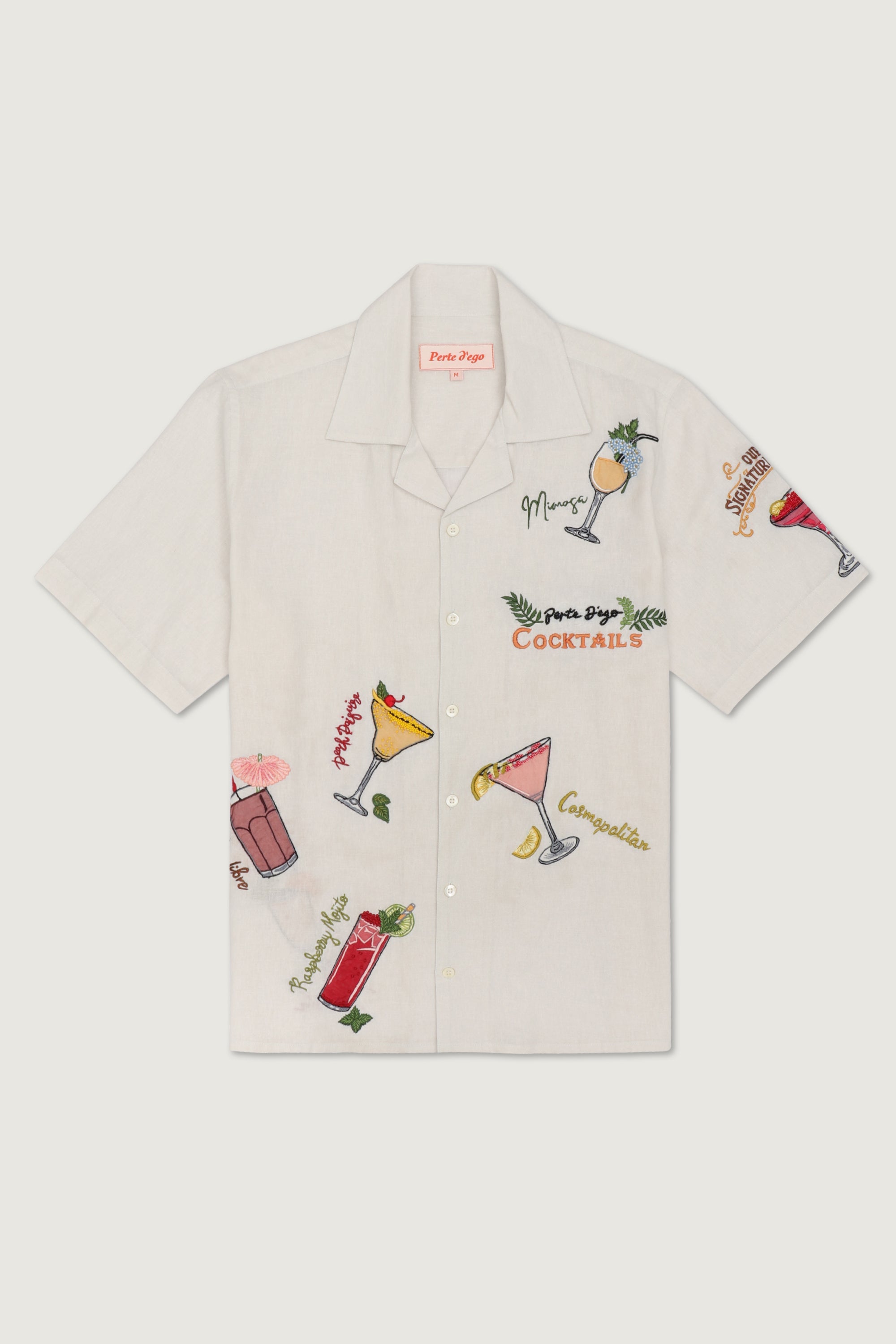 "Malibu sunsets” hand embroidered shirt