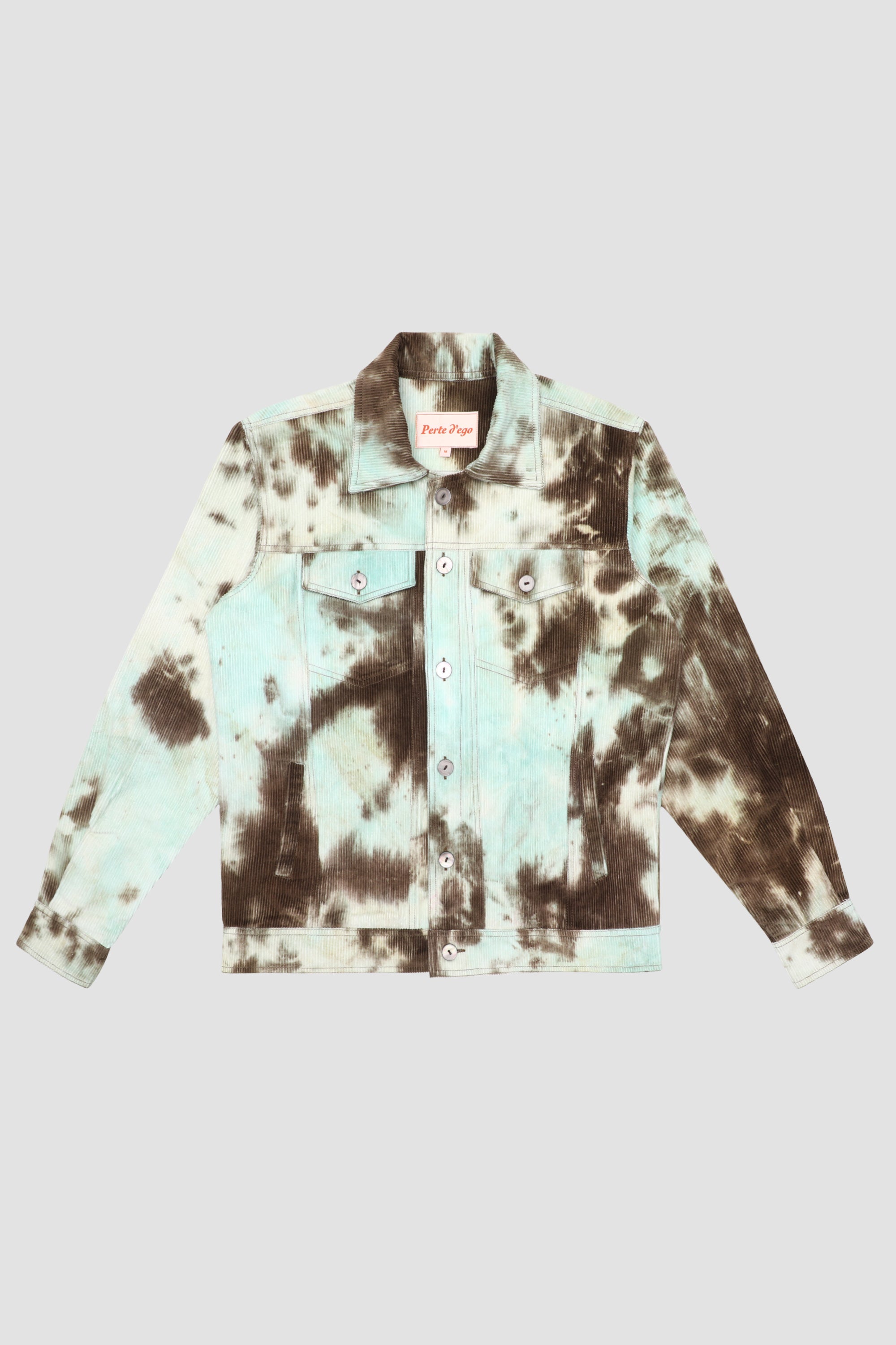 Choco mint Corduroy trucker jacket