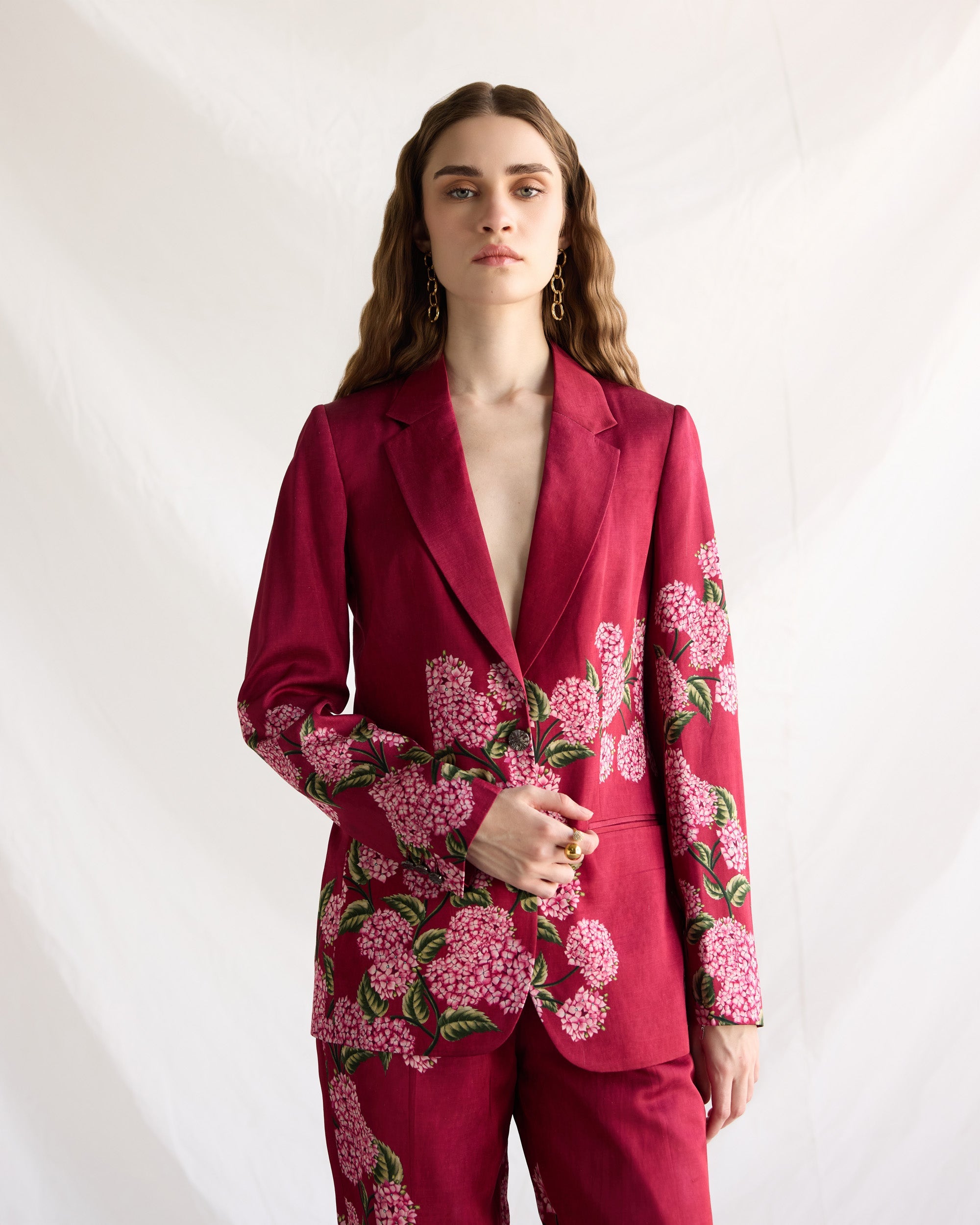 Floral Printed Blazer