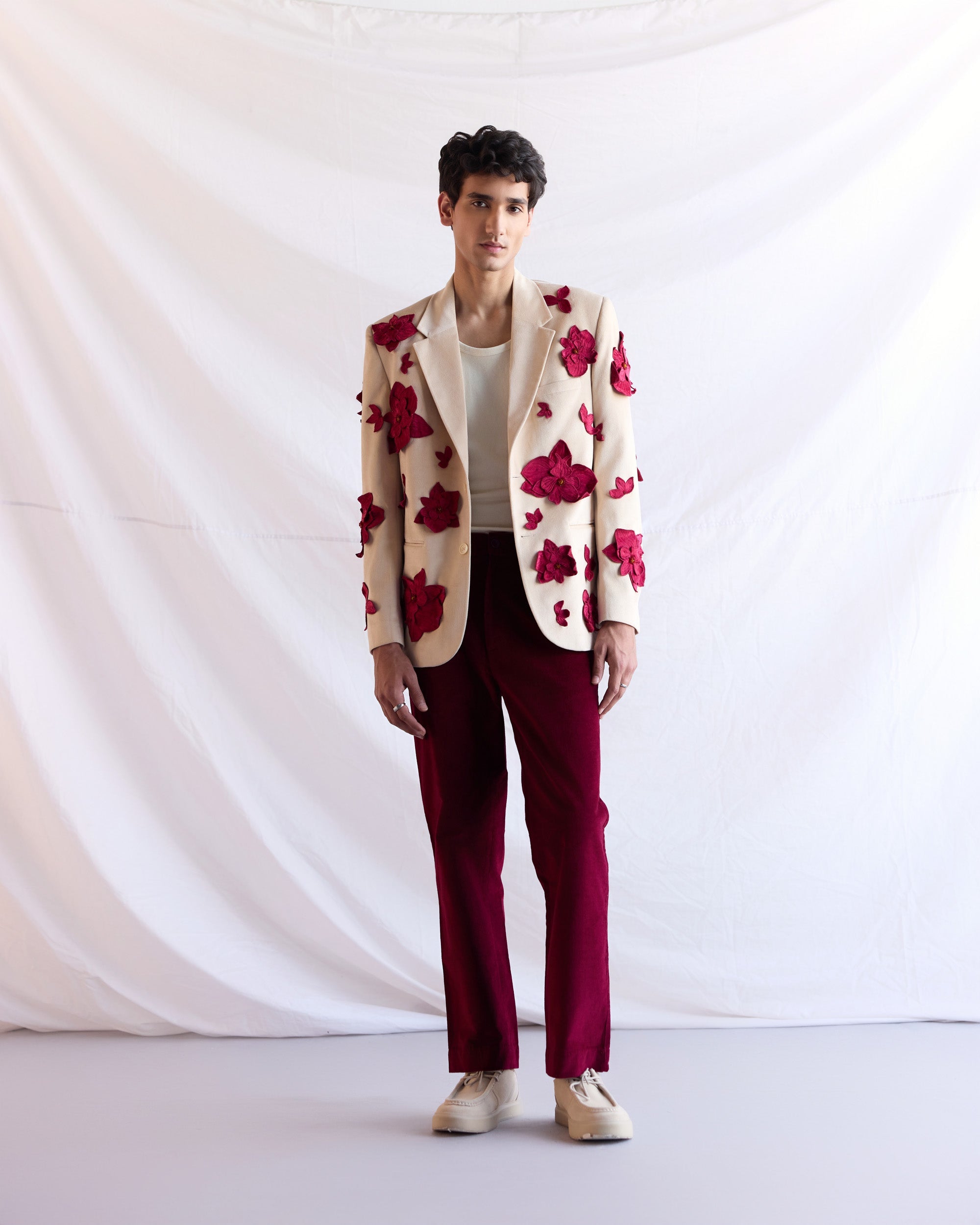 Formal Pants- Burgundy corduroy