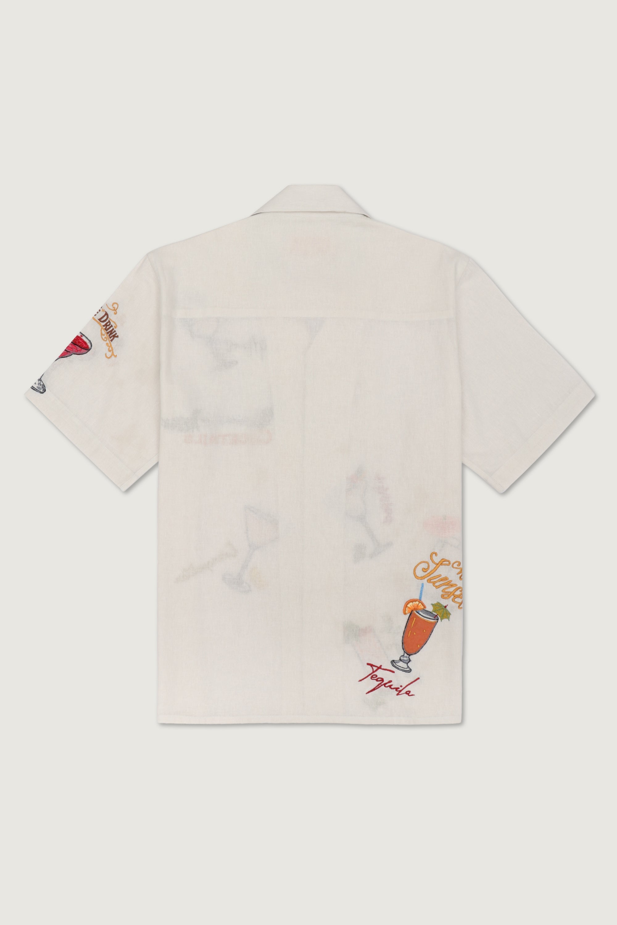 "Malibu sunsets” hand embroidered shirt