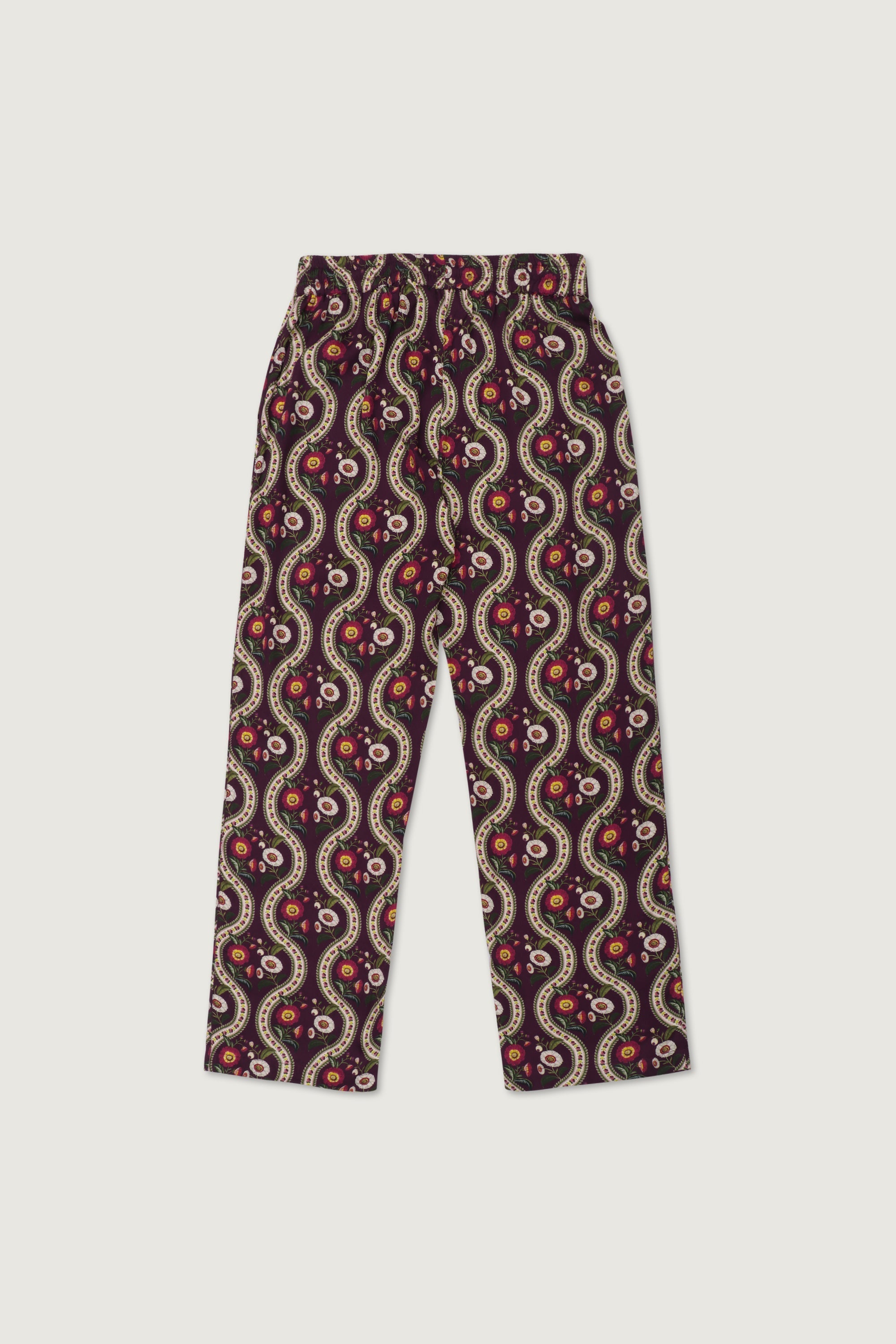 Floral wavy lounge pants