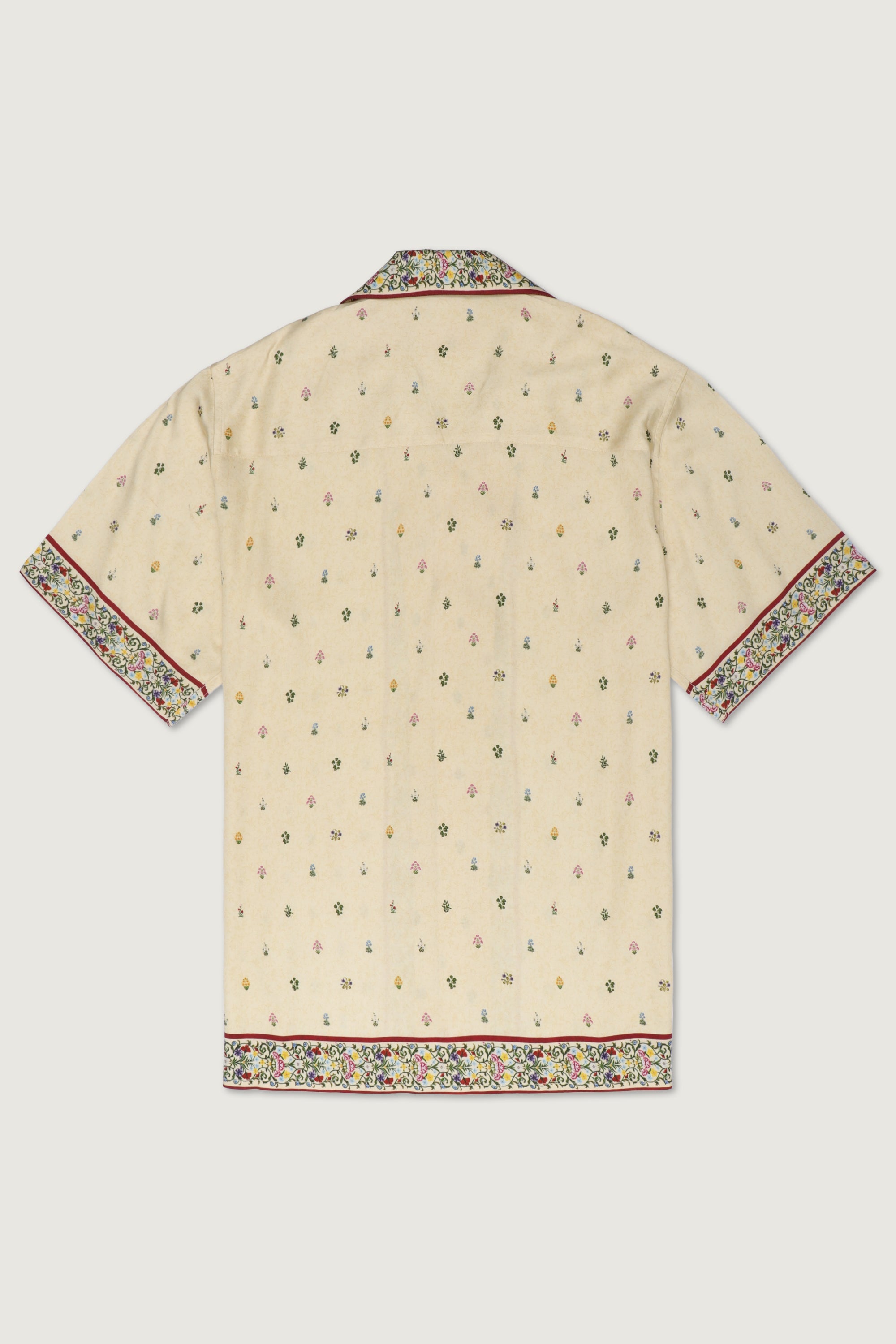 Floral border print shirt