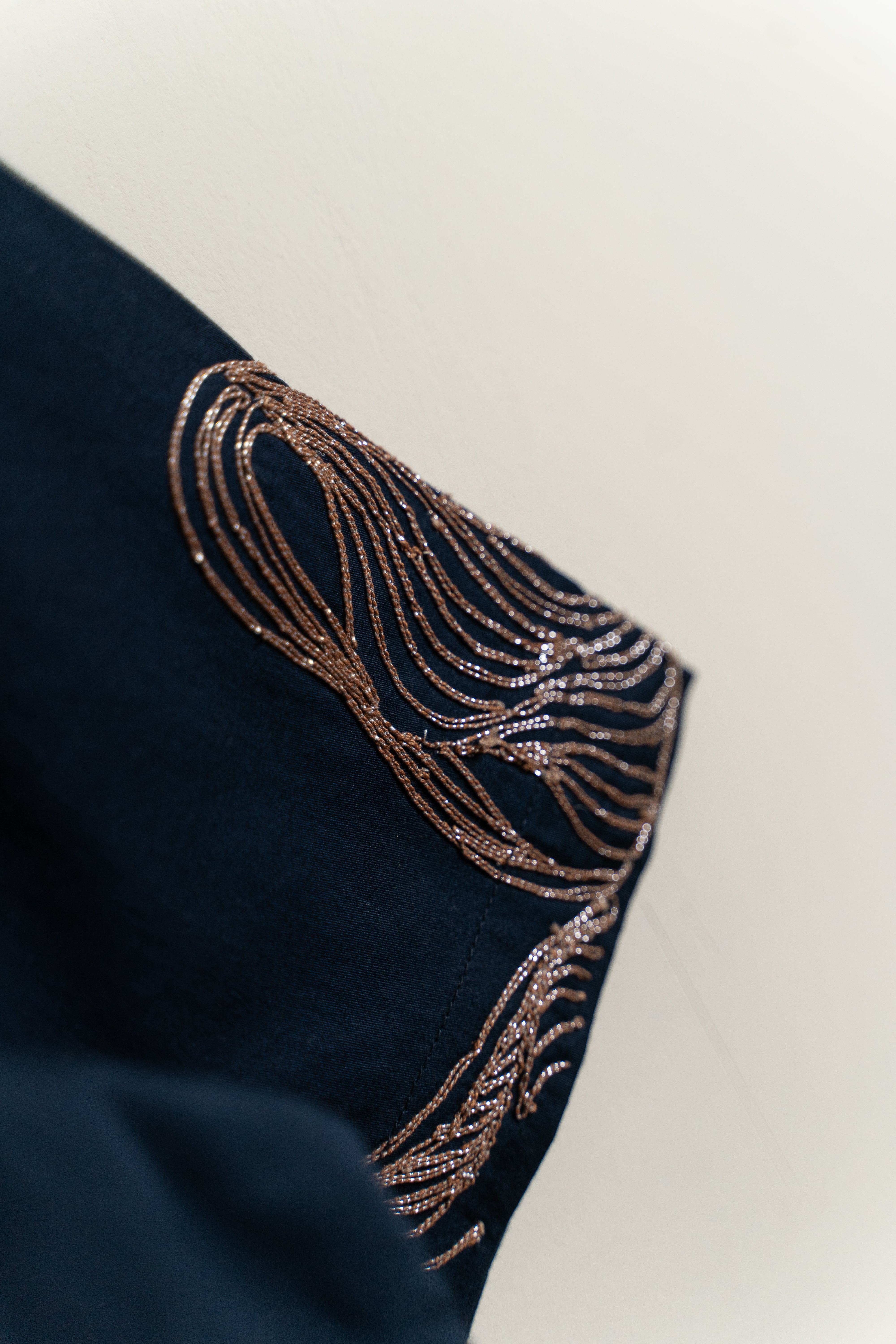 Abstract embroidered shirt