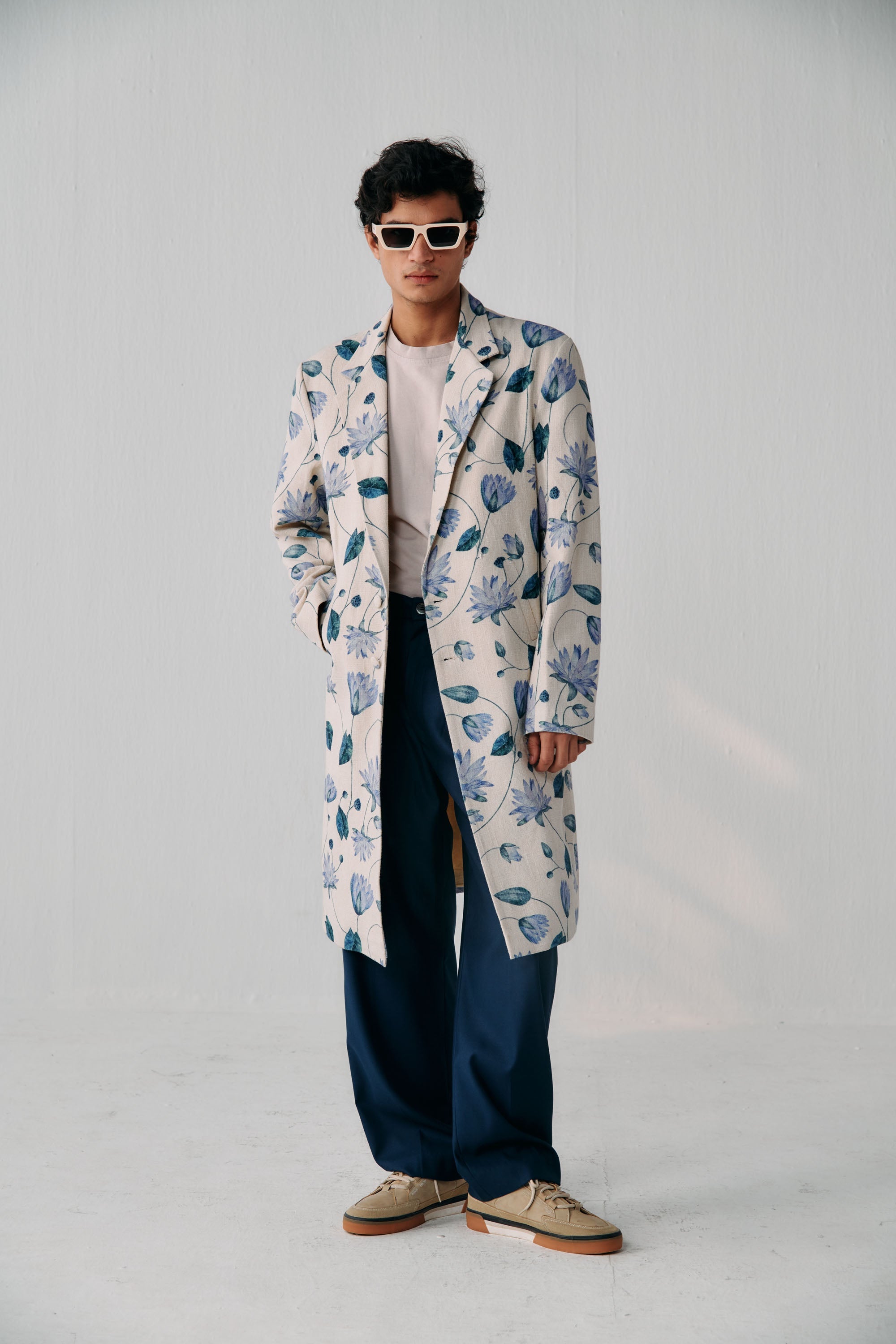 "Fifth Avenue" textured overcoat