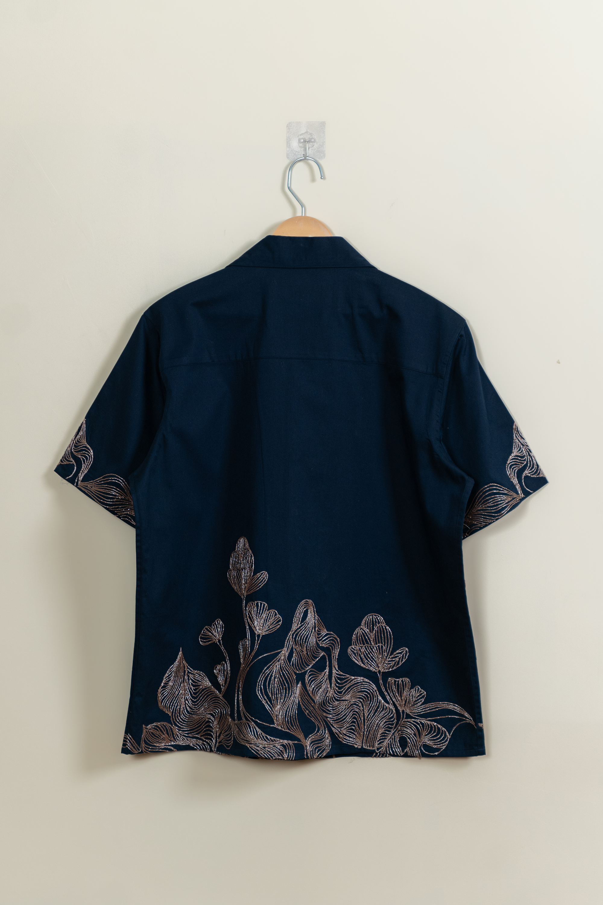 Abstract embroidered shirt