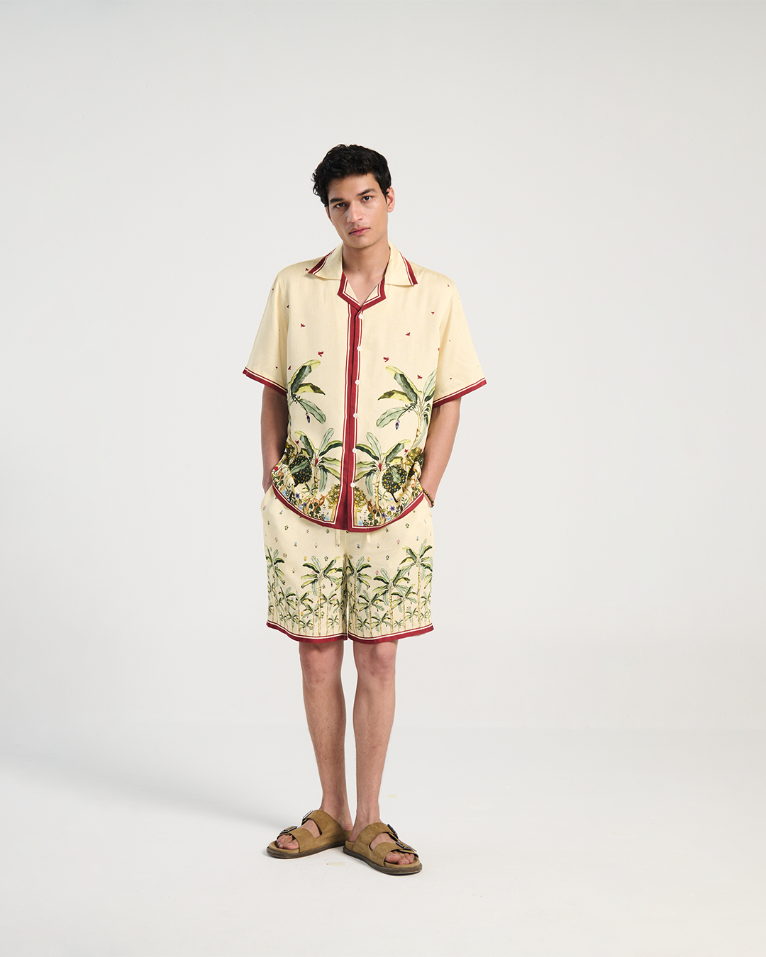 "Palm forest" lounge shorts